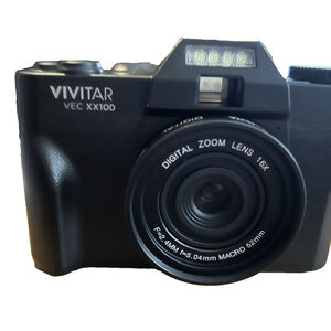 Vivitar 4K WiFi Digital Camera 56mp Model VECXX100 Black3" LCD Display
